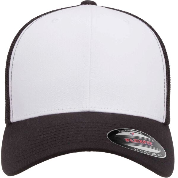 Adult Adjustable White-Front Panel Trucker Cap Thumbnail
